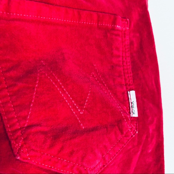MOTHER Bunny The Looker Velvet Skinny Pants - Picture 10 of 13